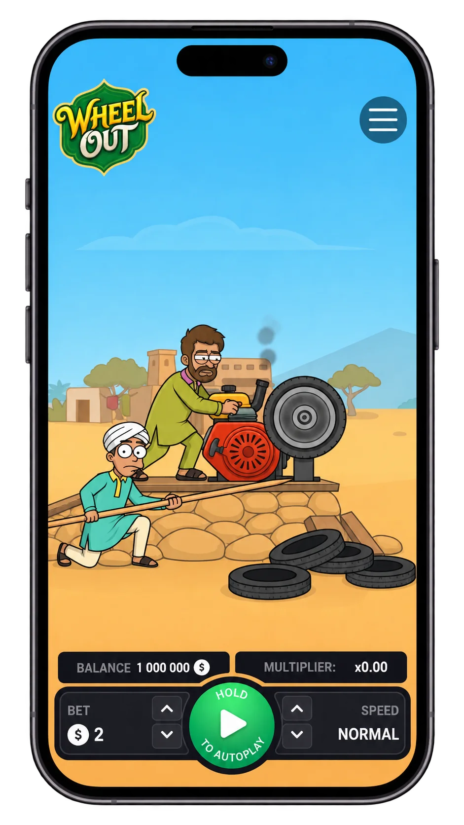 Wheel Out app and mobile game preview